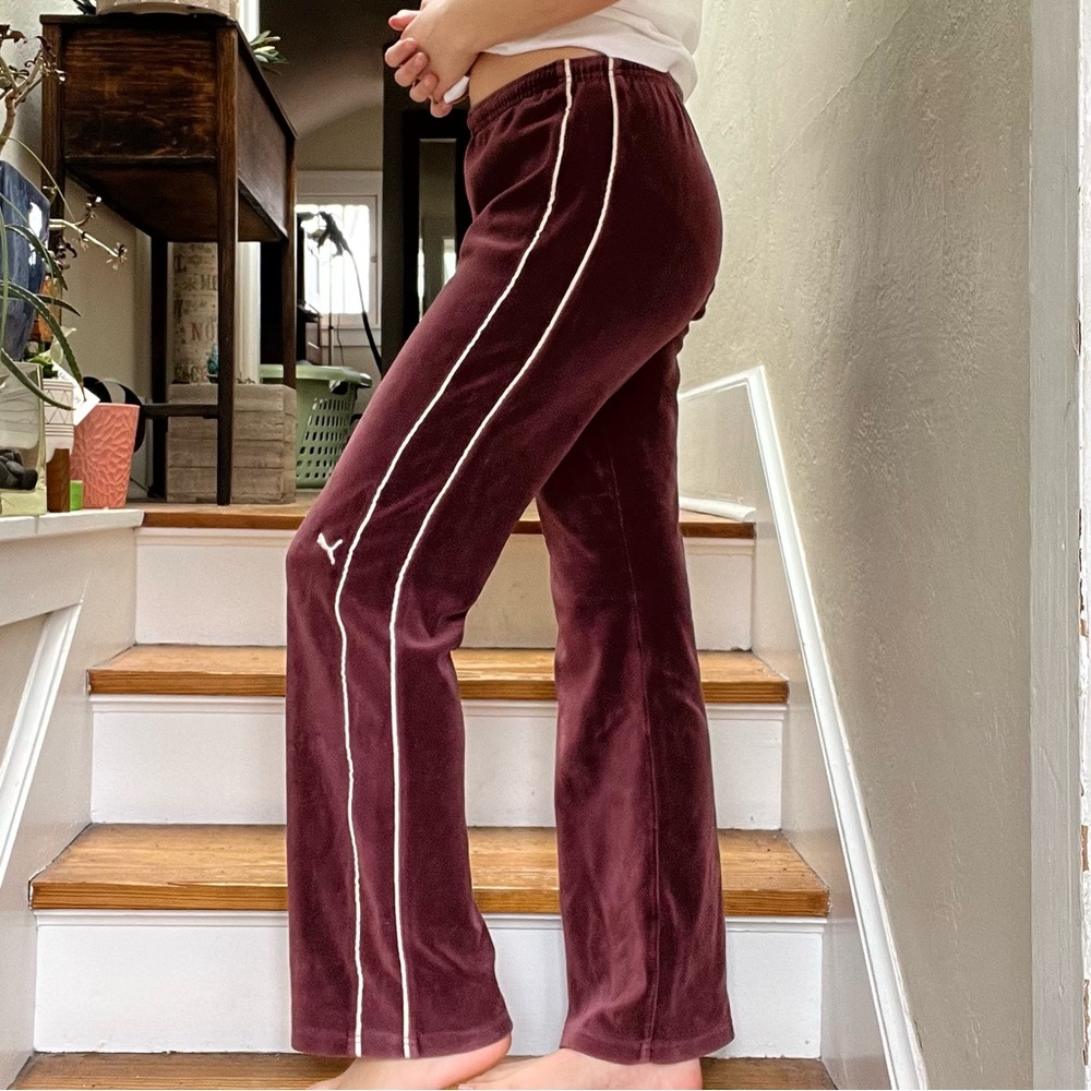 Puma Velvet Maroon Track Pants